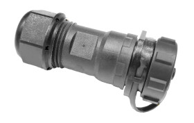 Przemysłowe złącze okrągłe 3-pinowe SP21 Mocowanie kablowe liniowe Gniazdo RS PRO Męski IP68 SP21