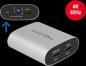 63332 HDMI audio extractor, 4K 60 Hz, eARC