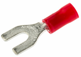 Konektor zaciskowy płaski PLASTI-GRIP Series Izolowane, M3.5, Czerwony 16AWG 1.65mm² 22AWG 0.26mm² TE Connectivity