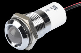 Q14P3CXXW24E Indicator LED, 24 V DC, 14 mm, wired, white/BrC