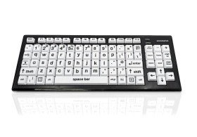 Klawiatura Upośledzenie wzroku bezprzewodowa, kolor: Wielokolorowy, Bluetooth, QWERTY (USA), Ceratech