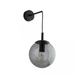 Kinkiet ze szklanym grafitowym kloszem śr. 18cm ESME 1xE27 5386 TK Lighting