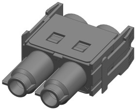 Moduł złączy dużej mocy 2-pinowe Amphenol Industrial 70A Żeński