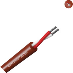Kabeltronik 244022200 2x0.22mm Red/Brown