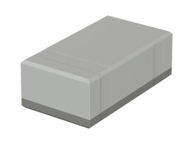PS enclosure, (L x W x H) 200 x 112 x 70 mm, light gray/agate gray (RAL 7035), IP40, 32207002