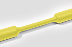 HellermannTyton 333-30604 Rurka termokurczliwa bez kleju TF31-6/2-PO-X-YE, 3:1, od 6 mm do 2 mm, 1 m