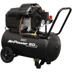 Sealey SAC5002 50L Oil Free V-Twin Direct Drive Air Compressor 3hp