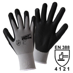Worky 1167 Nitril Grid Fine Knitted Glove - Size 10