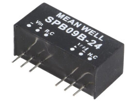 Przetwornica DC/DC, 9W, Uwej: 18...36 VDC, Uwyj: 24 VDC, Iwyj: 0...375mA SPB09B-24