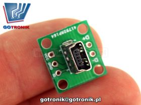 Gniazdo miniUSB do płytki prototypowej