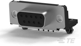 Złącze D-Sub 9-pinowe Żeński Kąt Proste Przewlekany raster 2.74mm Złoto, cyna na niklu