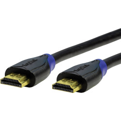 LogiLink CH0065 HDMI Cable 4K UHD 7.5m Black Audio Return Ch Gold Plated Conns
