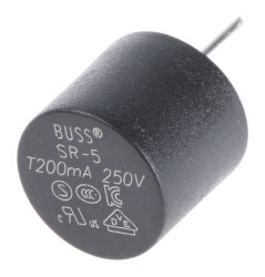 Bezpiecznik nieresetowalny 200mA 250V ac Eaton T 35 A przy 250 V AC rozstaw 5.08mm