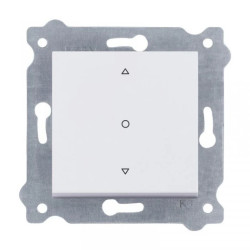 Łącznik pojedynczy roletowy trójpozycyjny 250V 10A Biały 218/01