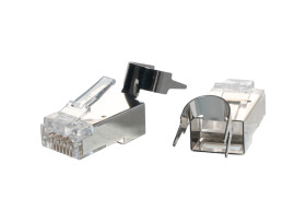 Łącznik Ethernet RJ45 Cat6a Ekranowane Wtyczka przelotowa TUK Limited