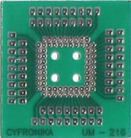 UM-216P Płytka uniwersalna, wymiary: 65 mm x 65 mm pod podstawkę PLCC-68