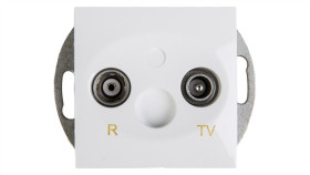 Simon 54 Gniazdo Antenowe Rd/Tv Końcowe Separowane Białe Dak.01/11