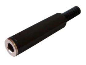 Gniazdo Jack 6,3mm stereo, plastik, na przewód