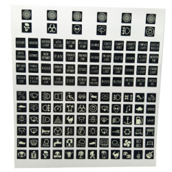 Naklejki na przełączniki TYP 2 CARLING ZESTAW