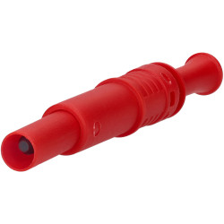 PJP 1061-R 4mm Retractable Banana Plugs Red Shrouded