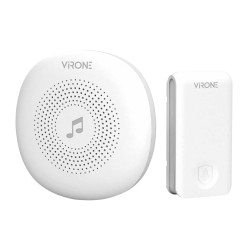 Dzwonek bezprzewodowy PRESSO AC z przyciskiem kinetycznym. learning system. 36 dźwięków DB-1