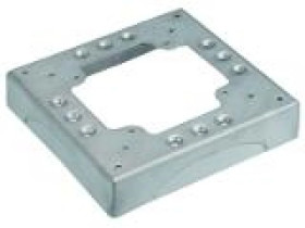 Simon Connect Podstawa DCS ALU do kanałów podłogowych DCS 4xDCS 85x18mm anodyzowane aluminium KTA804/8