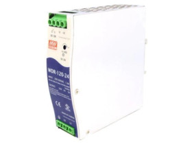 WDR-120-24 Zasilacz impulsowy, na szynę DIN, 120W, 24VDC, 5A, 180÷550VAC