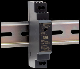 HDR-15-24 Switching Power Supplies, DIN, 15,2 W 24 V / 0,63 A