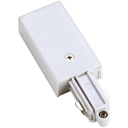 SLV 143031 High Voltage Rail Feeder, 1-Phase, White, Ground Left