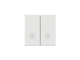 SIMON 55 Klawisz podwójny z oczkami do: SW5L2M, SW6/2L2M, SW7/2L2M jasnoszary mat TKW5L2/114 KONTAKT SIMON