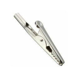 Krokodylek laboratoryjny 51mm - zacisk nieizolowany - 10 sztuk