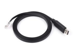 Waveshare Industrial USB To RJ45 Console Cable, USB Type A to RJ45 Console Male Port, Original FT232RL Chip, Cable Length 1.8m
