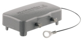 Cover cap, size B10, die-cast aluminum, cross bow locking, IP65, 1665230000