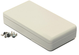 ABS handheld enclosure, (L x W x H) 160 x 84 x 30 mm, light gray (RAL 7035), IP65, RH3045