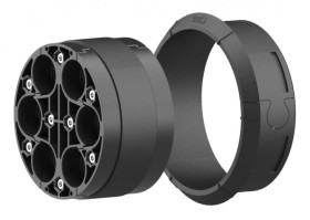 Dzielona pokrywa systemowa HSI150 DG 6x10-36mm do montażu na istniejących kablach