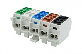 Zacisk HLS 5x100A-2 (1x25,1x16/1x25,1x16) /3L+N+PE/ Al/Cu