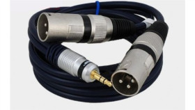 Kabel Przyłącze Dedykowane Do Mikserów 2X Wtyk Xlr/Wtyk Jack 3.5 Stereo...