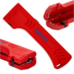 Ściągacz izolacji uniwersalny typu Allrounder do kabli w budynkach i przemyśle KNIPEX 16 90 130 SB