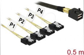 83392 miniSAS HD SFF-8643 &gt; 4x SATA 7 Pin 0,5 m