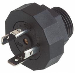 GSP313 wtyk okrągły 3+PE, gwintowany, PG13,5, Hirschmann, 931297003, 931 297-003