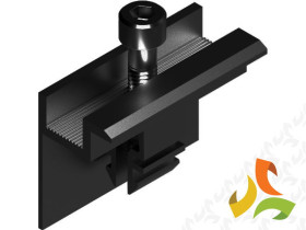 Boczny uchwyt panelu wpinany klema końcowa KLICK BUFK32L czarny 827442 BAKS