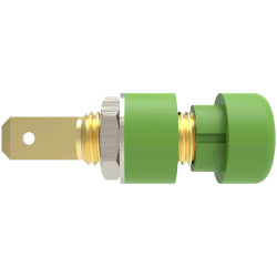 Sch&#xFC;tzinger IBU 5568 Au/GN Green Socket 1pc Gold-Plated Durable