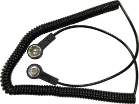 Przewód uziemiający ESD 2.40 m BJZ C-191 086 przycisk 10,3 mm, przycisk 4 mm