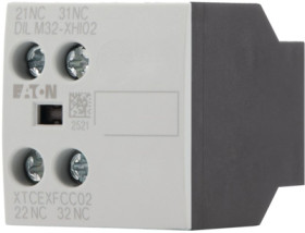 Auxiliary switch, 2 pole, 2 Form B (N/C), screw connection, 277375