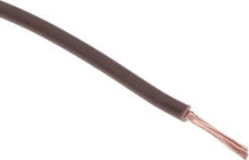 Kabel trzynormowy, dł. 100m 1 mm², 17 A, 1 kV DC, 600 V AC, Maks. +105C Brązowy Zgodność z trzema normami, RS PRO