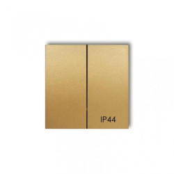 Klawisze podwójne do łączników IP44 (komplet dwóch sztuk) złoty 29MKLH-2 LA-MI-KL-02-29-00-00