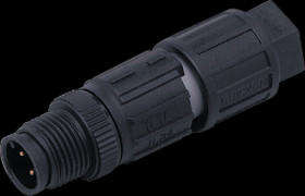 Plug, M12, 4 pole, straight, E11840