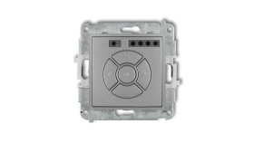 Mini Elektroniczny Sterownik Roletowy (Przycisk Strefowy) Srebrny Metalik 7Msr-5