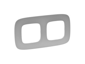 VALENA ALLURE Ramka 2 podwójna aluminium 754392 LEGRAND