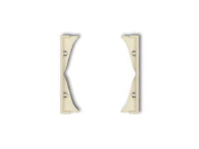 MINI Ramka pośrednia do gniazd podwójnych orzech ziemny 44MRP-2 KARLIK